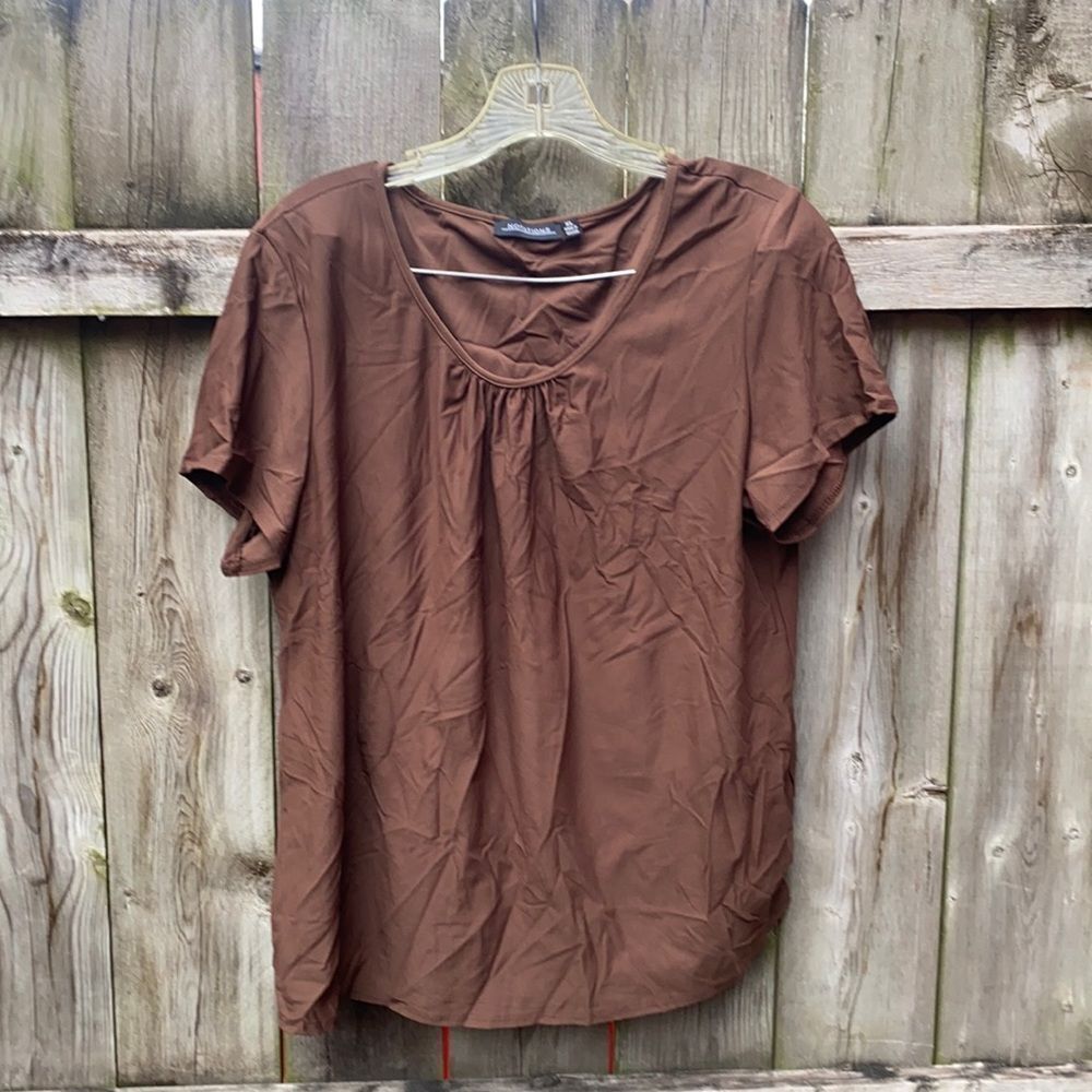 Notations brown top sz. XL